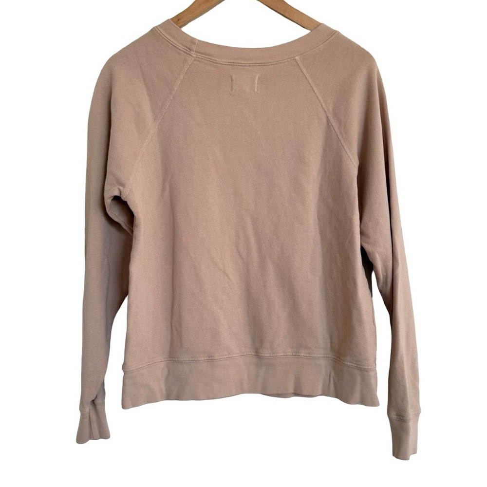 MATE The Label Organic Cotton Casual Tan Cream Pullover Sweater S - Picture 4 of 6